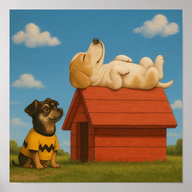 Póster "It's a Dogs Life" (Frente)