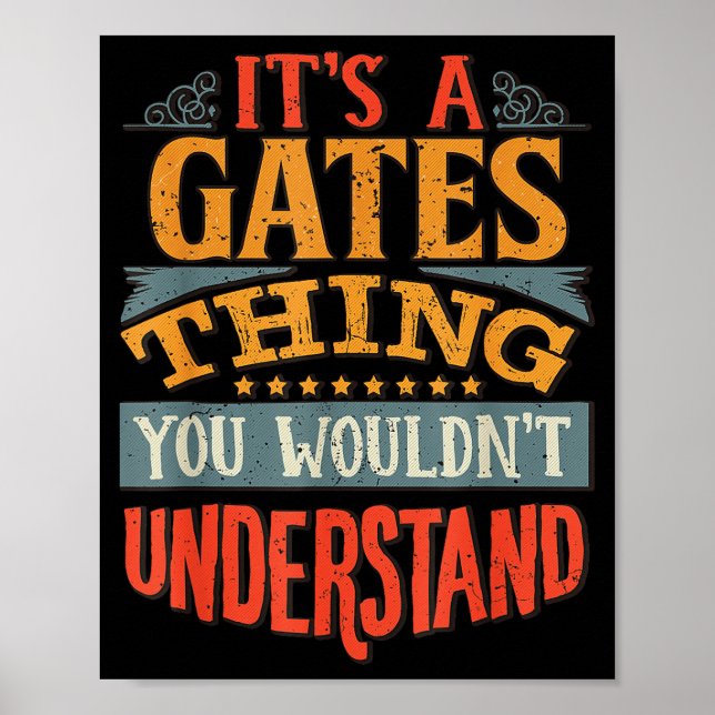 Póster It's A Gates Thing You Wouldn't Understand  (Frente)