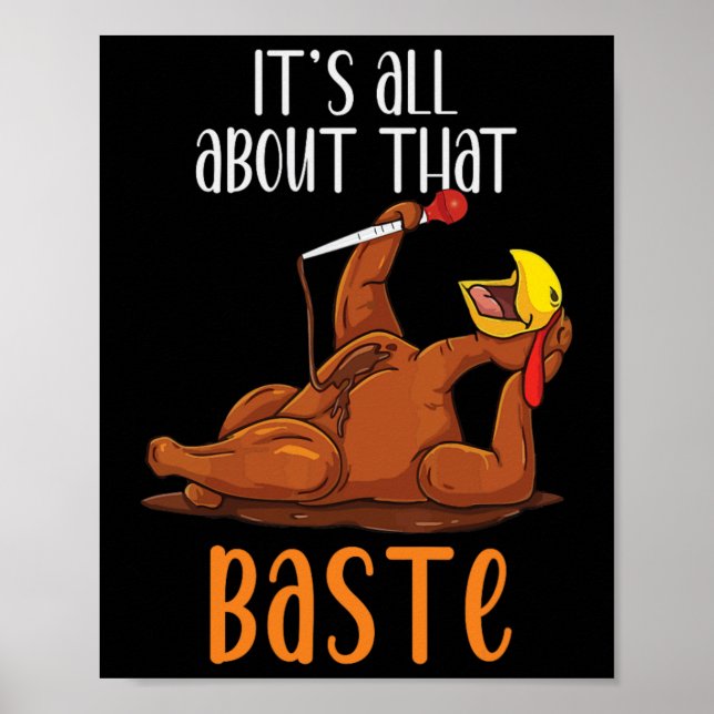 Póster Its All About That Ste Funny Thanksgiving Christma (Frente)
