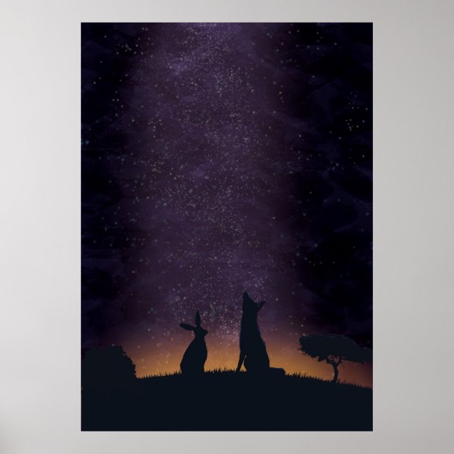 Póster Its nice to stargaze with friends (Frente)