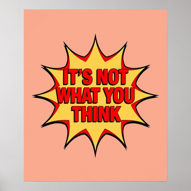 Póster It's Not What You Think  (Frente)