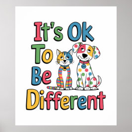 Póster It's ok to be different