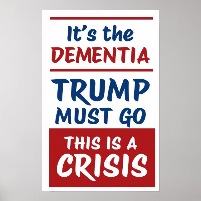 Póster IT'S THE DEMENTIA | RWB | Protest (Frente)