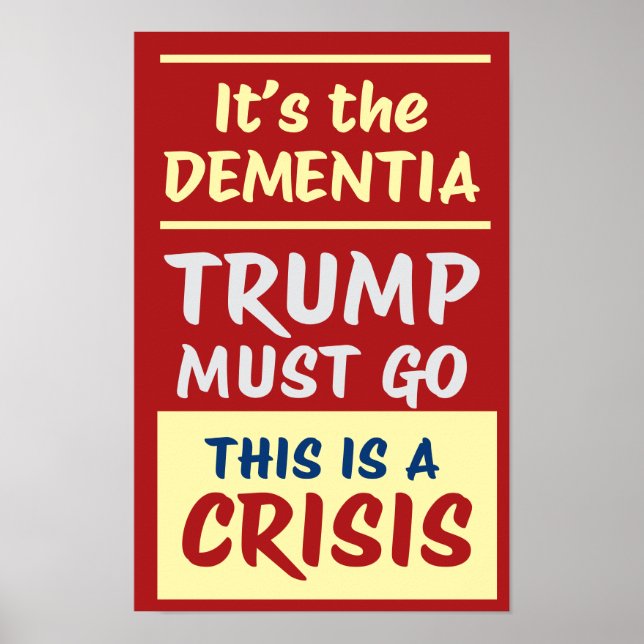 Póster IT'S THE DEMENTIA | RY | Protest (Frente)