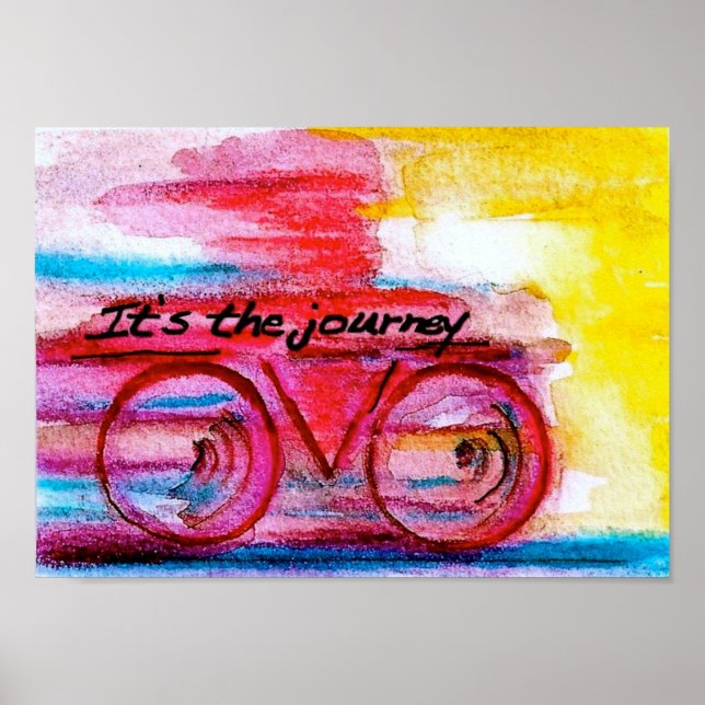 Póster It's the Journey-Original Art by SQ Streater (Frente)