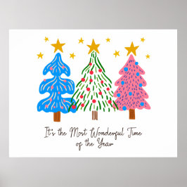 Póster It's The Most Wonderful Time Christmas 