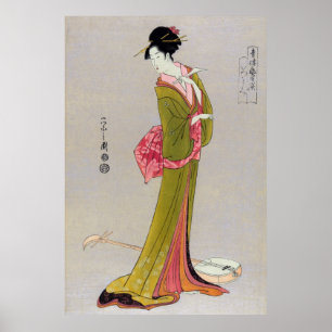 Póster Itsutomi (1793) por Eishi Hosoda 1756-1829