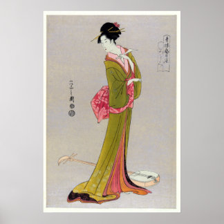 Póster Itsutomi (1793) por Eishi Hosoda 1756-1829