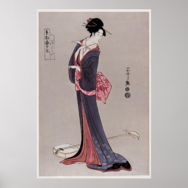 Póster Itsutomi de Eishi Hosoda (1756-1829), (Frente)