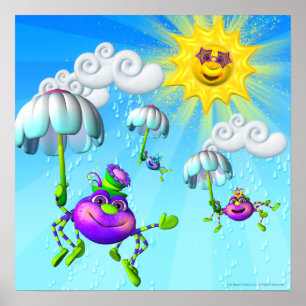 Póster Itsy Bitsy Spider 18x18 Poster