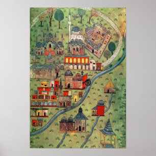 Póster IUK T.5964 Vista de Eskisehir