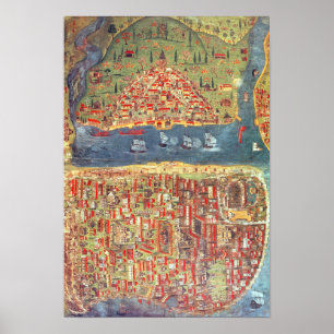 Póster IUK T.5964 Vista de Estambul