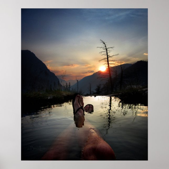 Póster Iva Bell Hot Springs Sunset Ansel Adams Wilderness (Frente)