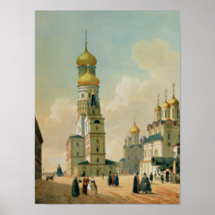 Póster Ivan el gran campanario en la Moscú