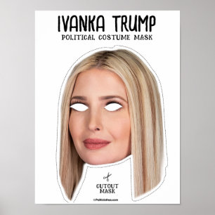 Póster Ivanka Trump Máscara de vestuario