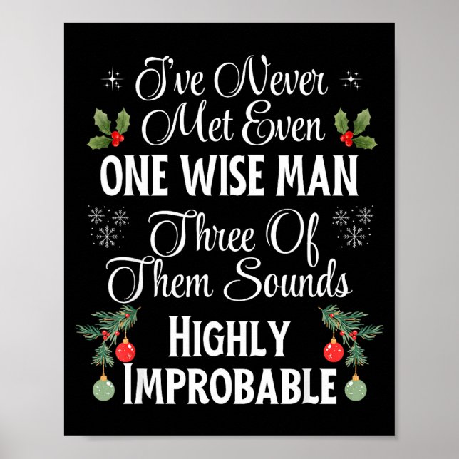 Póster I've Never Met Even One Wise Man Three Sounds Impr (Frente)