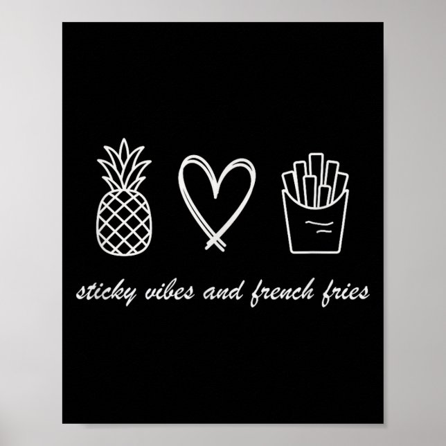 Póster Ivf Mom Pregnancy Transfer Day Sticky Vibes &amp;  (Frente)