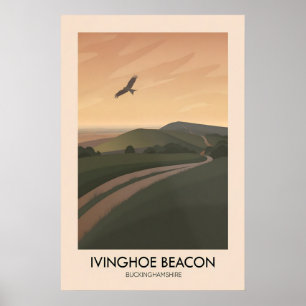 Póster Ivinghoe Beacon Buckinghamshire cartel de viaje