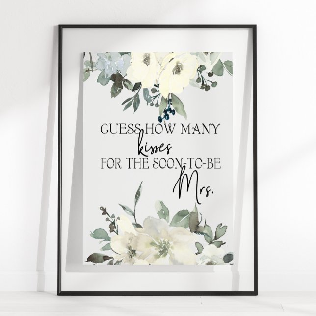 Póster Ivory White Roses adivina cuántos besos de juego (Subido por el creador)