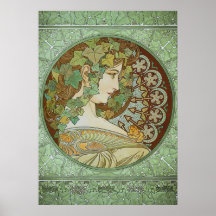 Ivy de Alphonse Mucha Art Nouveau