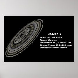 Póster J1407 b (1SWASP J140747.93-394542.6 b)