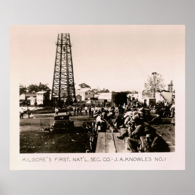 Póster J.A. Knowles Nº 1, Kilgore, TX 1931 (Frente)