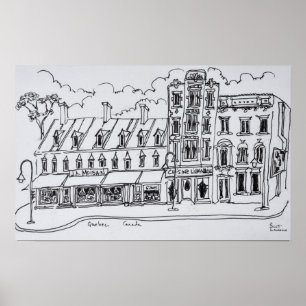 Póster J.A. Moisan Grocery Store Canadá