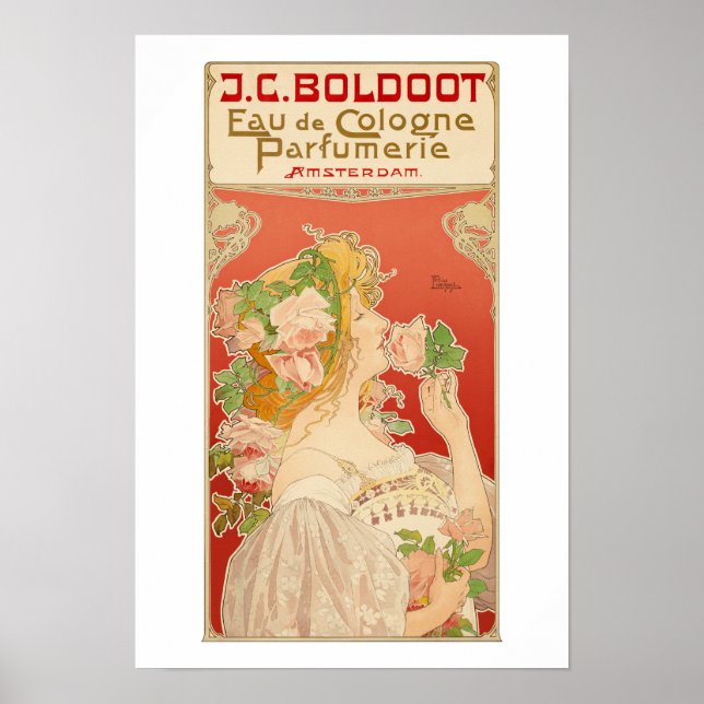 Póster J.C. Boldoot Eau de Cologne (Frente)
