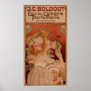 Póster J.C. BOLDOOT Perfume Poster de Art Nouveau