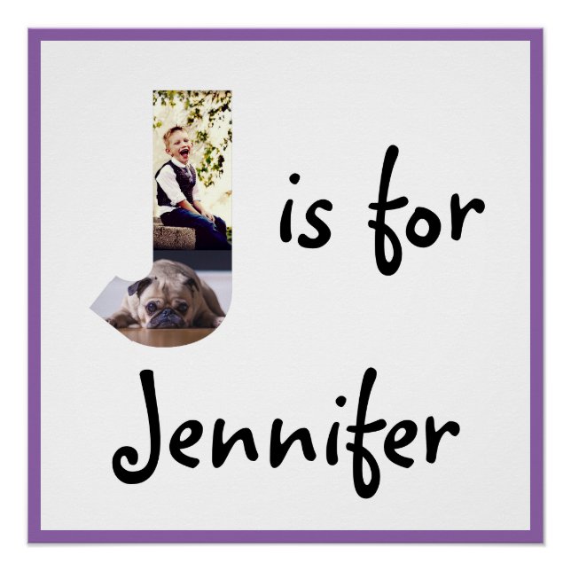 Póster J es para Nombre (Anverso)