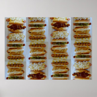 Póster J&G Texas Weiner Hot Dog Poster