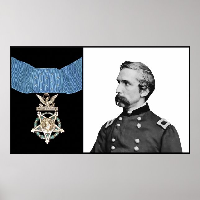 Póster J.L. Chamberlain y la Medalla del Honor (Frente)