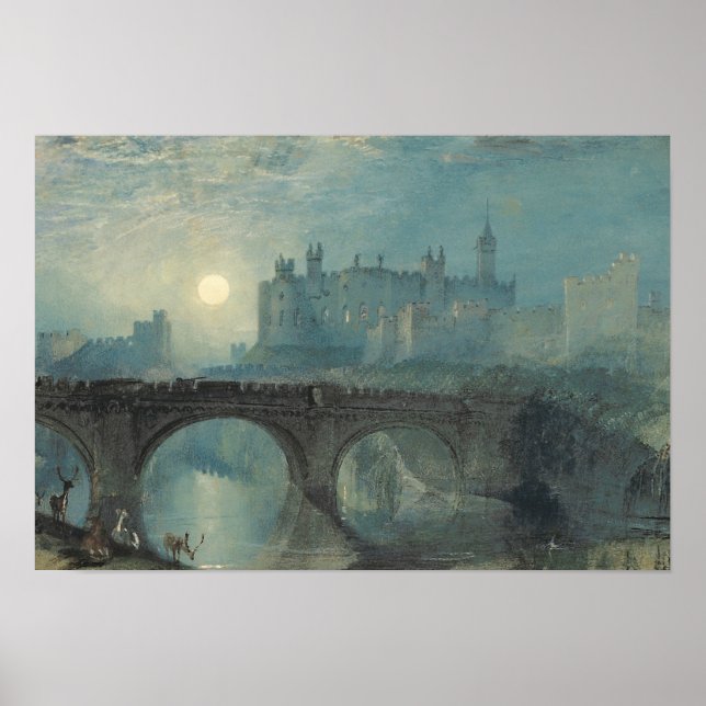 Póster J.M.W. Turner - Castillo de Alnwick (Frente)
