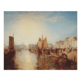 Póster J.M.W. Turner: Puerto de Dieppe Arte de la Pintura