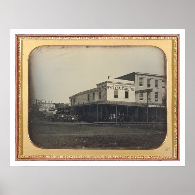 Póster J Street y Fourth Street, Sacramento (40087) (Frente)