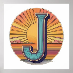Póster J Sunrise Splendor