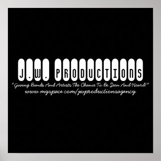Póster J.W. Producciones, "Dando Bandas Y Artistas El...