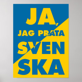 Póster Ja, Jag Prata Svenska, Yes i speak swedish