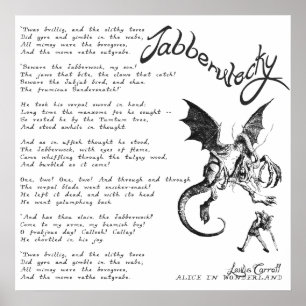 Póster Jabberwocky Poem