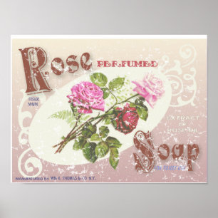 Póster Jabón color de rosa apenado