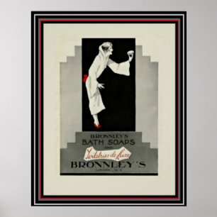 Póster Jabón de Art Deco y Bronnley 16 x 20 Poster