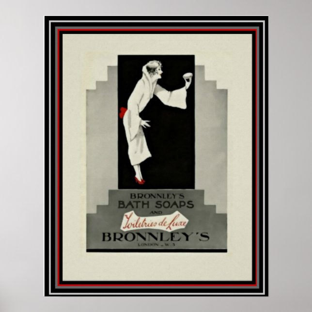 Póster Jabón de Art Deco y Bronnley 16 x 20 Poster (Frente)
