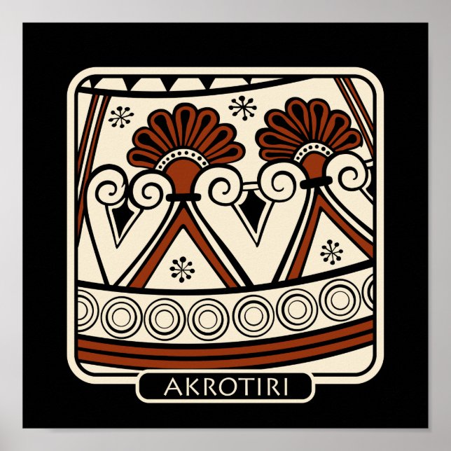 Póster Jabón de cerámica Akrotiri (Frente)
