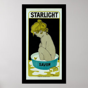 Póster Jabón de la luz de las estrellas