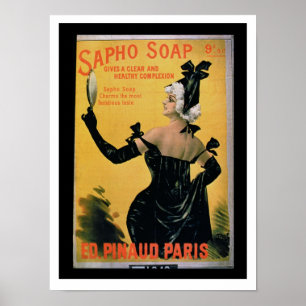 Póster 'Jabón de Sapho - da una tez clara y sana