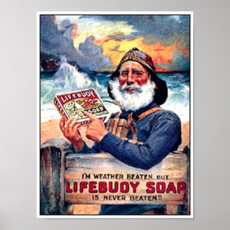 Póster Jabón Lifebouy