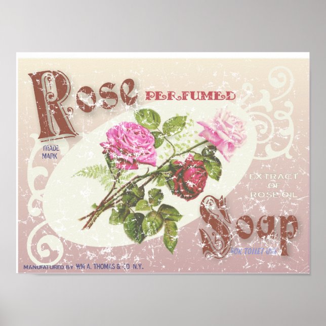 Póster Jabón Rosa angustiado (Frente)