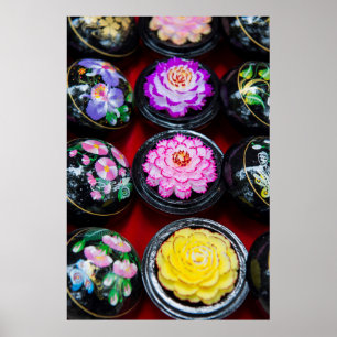 Póster Jabón tallado en el mercado