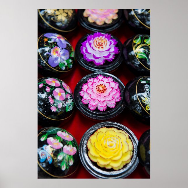 Póster Jabón tallado en el mercado (Frente)