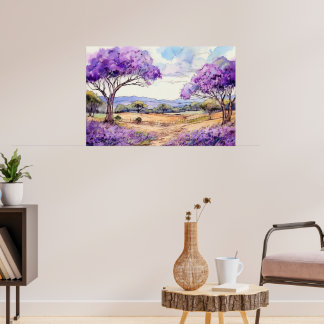 Póster Jacaranda de Maui en el interior
